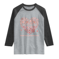 Endometrial Cancer Family Support Raglan Shirt I Wear Peach For My Mom