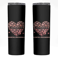Endometrial Cancer Family Support Skinny Tumbler I Wear Peach For My Mom
