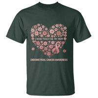 Endometrial Cancer Family Support T Shirt I Wear Peach For My Mom