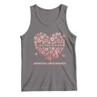 Endometrial Cancer Family Support Tank Top I Wear Peach For My Mom