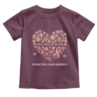 Endometrial Cancer Family Support Toddler T Shirt I Wear Peach For My Mom