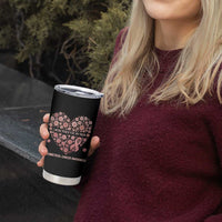 Endometrial Cancer Family Support Tumbler Cup I Wear Peach For My Mom