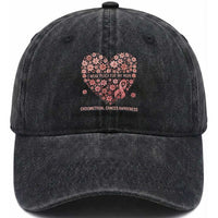 Endometrial Cancer Family Support Washed Cotton Baseball Cap I Wear Peach For My Mom