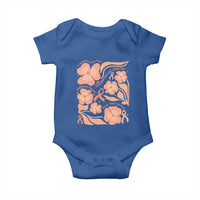 Endometrial Cancer Support Squad Floral Gift Baby Onesie In September We Wear Peach