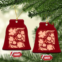 Endometrial Cancer Support Squad Floral Gift Ceramic Ornament In September We Wear Peach