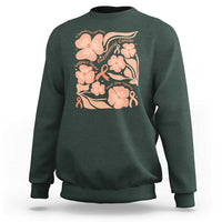Endometrial Cancer Support Squad Floral Gift Sweatshirt In September We Wear Peach