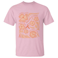 Endometrial Cancer Support Squad Floral Gift T Shirt In September We Wear Peach