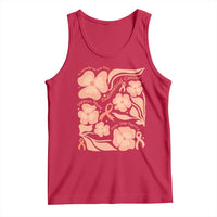 Endometrial Cancer Support Squad Floral Gift Tank Top In September We Wear Peach