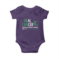 Heal Cancer Nothing Is Impossible With God Baby Onesie Liver Cancer Support Gift