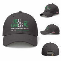 Heal Cancer Nothing Is Impossible With God Baseball Cap Liver Cancer Support Gift