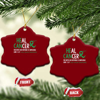 Heal Cancer Nothing Is Impossible With God Ceramic Ornament Liver Cancer Support Gift