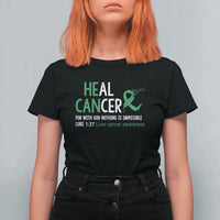 Heal Cancer Nothing Is Impossible With God T Shirt For Women Liver Cancer Support Gift