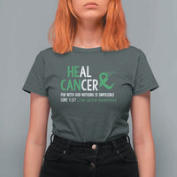 Heal Cancer Nothing Is Impossible With God T Shirt For Women Liver Cancer Support Gift