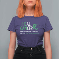 Heal Cancer Nothing Is Impossible With God T Shirt For Women Liver Cancer Support Gift