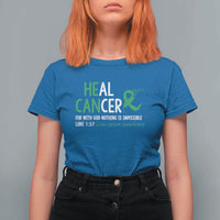 Heal Cancer Nothing Is Impossible With God T Shirt For Women Liver Cancer Support Gift