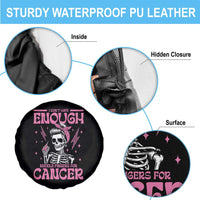 Funny Skeleton Breast Cancer Spare Tire Cover I Dont Have Enough Middle Fingers