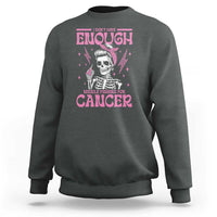 Funny Skeleton Breast Cancer Sweatshirt I Dont Have Enough Middle Fingers