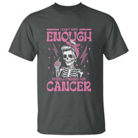 Funny Skeleton Breast Cancer T Shirt I Dont Have Enough Middle Fingers