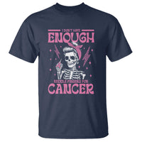 Funny Skeleton Breast Cancer T Shirt I Dont Have Enough Middle Fingers