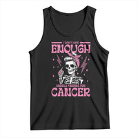 Funny Skeleton Breast Cancer Tank Top I Dont Have Enough Middle Fingers