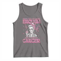 Funny Skeleton Breast Cancer Tank Top I Dont Have Enough Middle Fingers