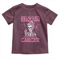 Funny Skeleton Breast Cancer Toddler T Shirt I Dont Have Enough Middle Fingers