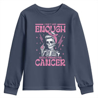 Funny Skeleton Breast Cancer Youth Sweatshirt I Dont Have Enough Middle Fingers