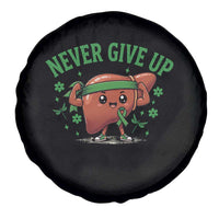 Liver Cancer Awareness Transplant Support Spare Tire Cover Never Give Up Nurse Gift