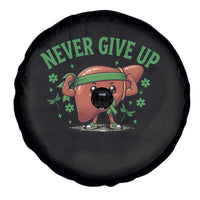 Liver Cancer Awareness Transplant Support Spare Tire Cover Never Give Up Nurse Gift