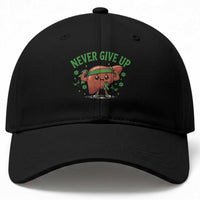 Liver Cancer Awareness Transplant Support Baseball Cap Never Give Up Nurse Gift