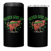 Liver Cancer Awareness Transplant Support 4 in 1 Can Cooler Tumbler Never Give Up Nurse Gift