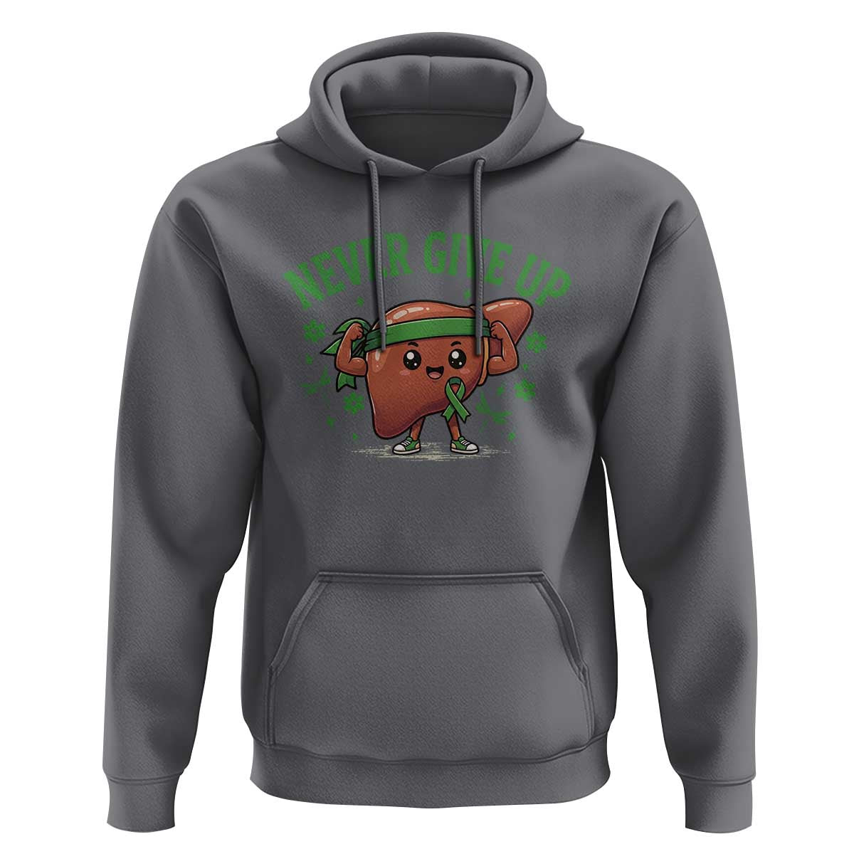 Liver Cancer Awareness Transplant Support Hoodie Never Give Up Nurse Gift