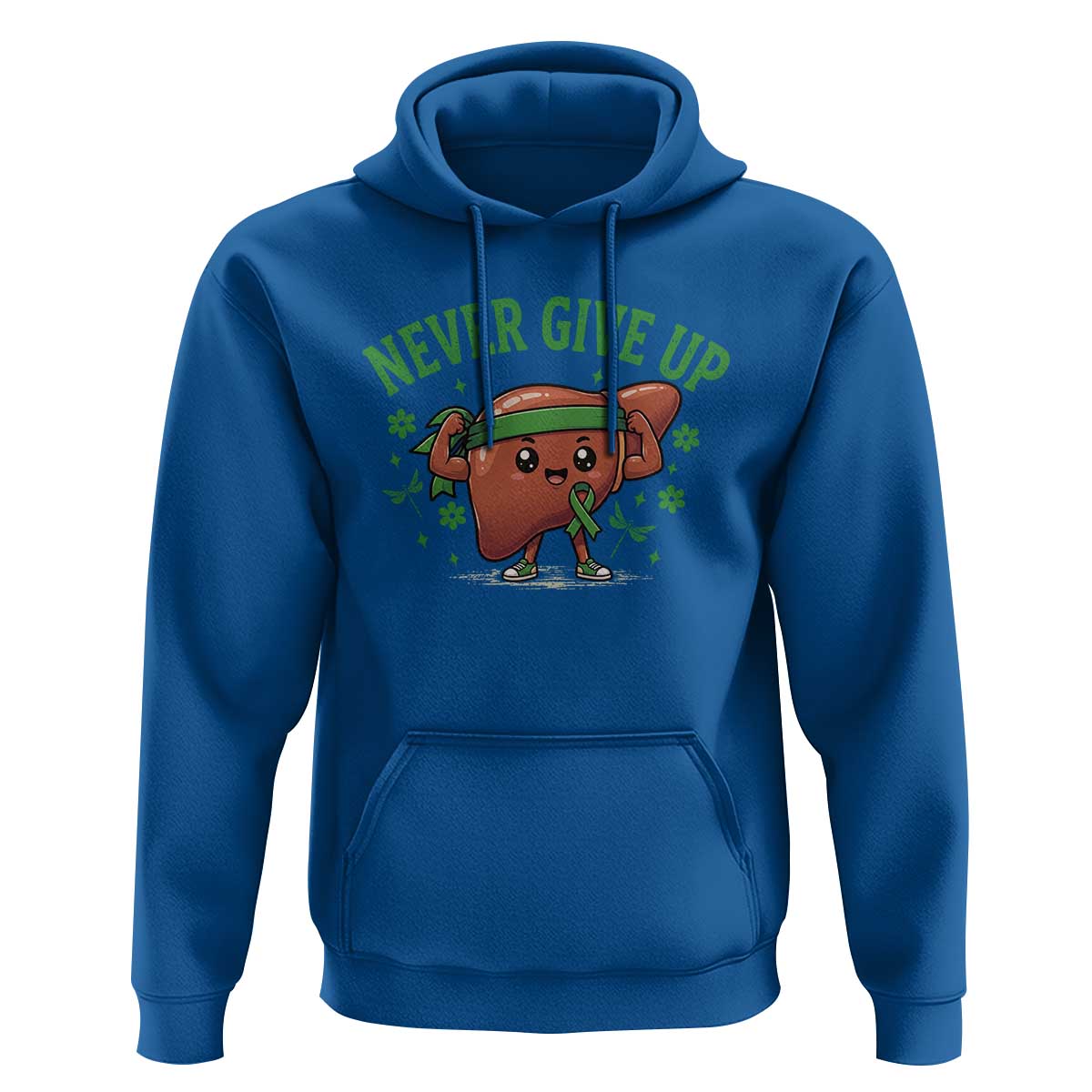 Liver Cancer Awareness Transplant Support Hoodie Never Give Up Nurse Gift