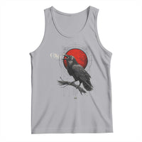 Horror Raven Tank Top F Caw F Gothic Blood Moon Halloween - Wonder Print Shop