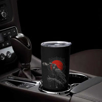 Horror Raven Tumbler Cup F Caw F Gothic Blood Moon Halloween