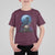 Horror Raven On Skull T Shirt For Kid Full Moon Gothic Art - Wonder Print Shop