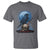 Horror Raven On Skull T Shirt Full Moon Gothic Art - Wonder Print Shop
