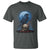 Horror Raven On Skull T Shirt Full Moon Gothic Art - Wonder Print Shop