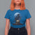 Horror Raven On Skull T Shirt For Women Full Moon Gothic Art - Wonder Print Shop