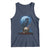 Horror Raven On Skull Tank Top Full Moon Gothic Art - Wonder Print Shop