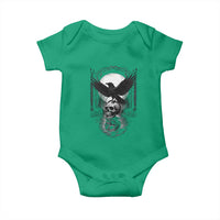 Gothic Raven On Skull With Full Moon Baby Onesie - Wonder Print Shop