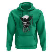 Gothic Raven On Skull With Full Moon Hoodie - Wonder Print Shop