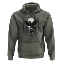 Gothic Raven On Skull With Full Moon Hoodie - Wonder Print Shop