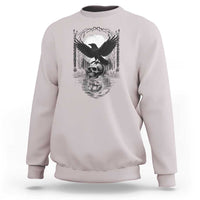 Gothic Raven On Skull With Full Moon Sweatshirt - Wonder Print Shop