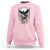 Gothic Raven On Skull With Full Moon Sweatshirt - Wonder Print Shop