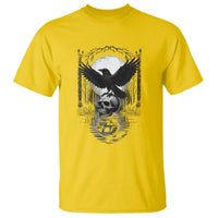Gothic Raven On Skull With Full Moon T Shirt - Wonder Print Shop