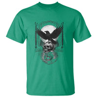 Gothic Raven On Skull With Full Moon T Shirt - Wonder Print Shop