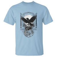 Gothic Raven On Skull With Full Moon T Shirt - Wonder Print Shop