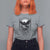 Gothic Raven On Skull With Full Moon T Shirt For Women - Wonder Print Shop
