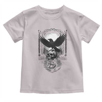 Gothic Raven On Skull With Full Moon Toddler T Shirt - Wonder Print Shop